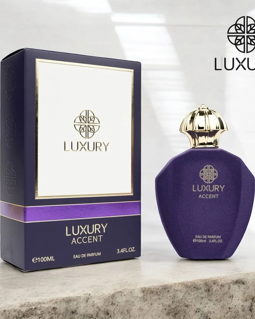 Luxury Perfumes Accent EDP — perfume bottle