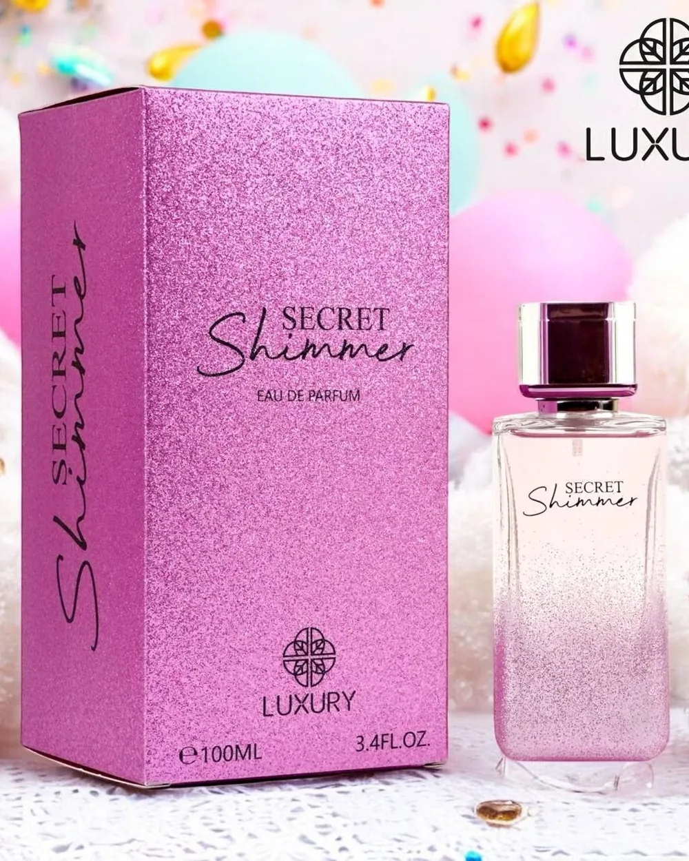 Luxury Perfumes Secret Shimmer EDP — perfume bottle