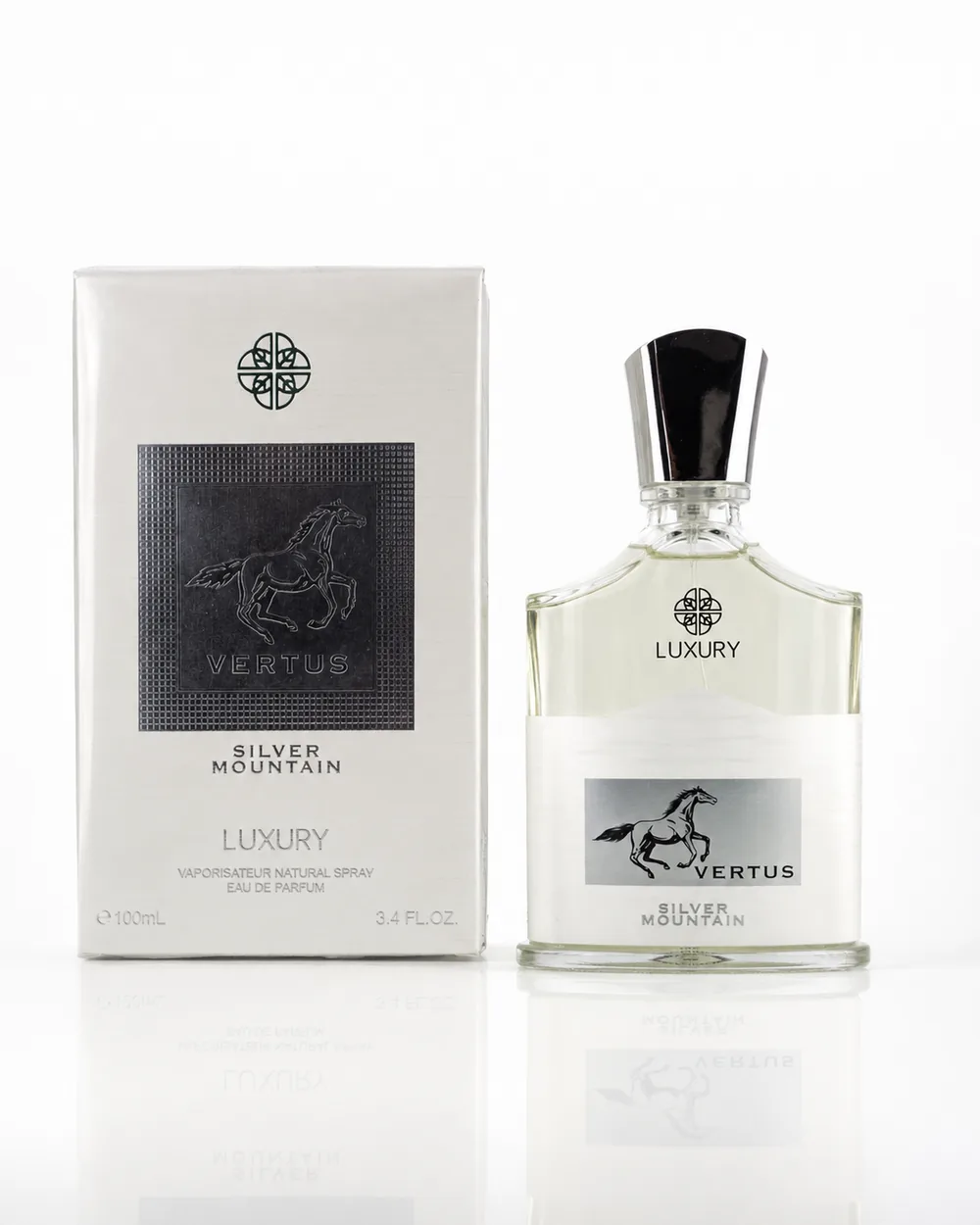 Luxury Perfumes Vertus Silver Mountain — perfume bottle